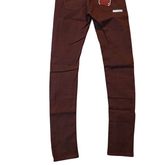 Retro Vintage G-Star Raw Lynn Skinny Burgundy Denim Jeans Pants Sz 26 x 34 NWT - Picture 7 of 11